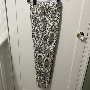 CHICOS Multicolor Patterned Chinos